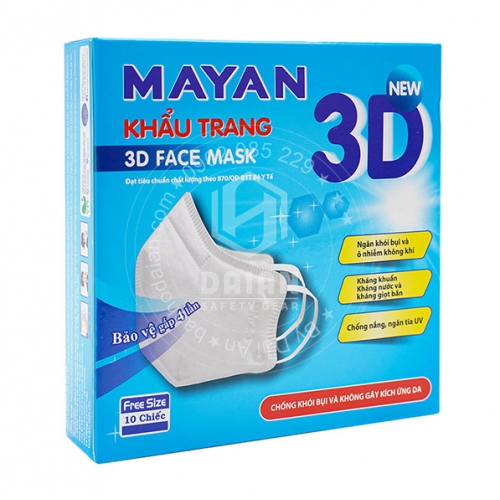Hộp khẩu trang Mayan 3D Mask (10 cái/hộp)