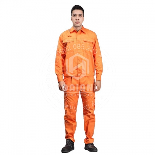 Quần áo thợ điện màu cam (kaki nam định)