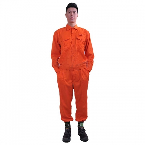 Quần áo thợ điện màu cam vải kaki